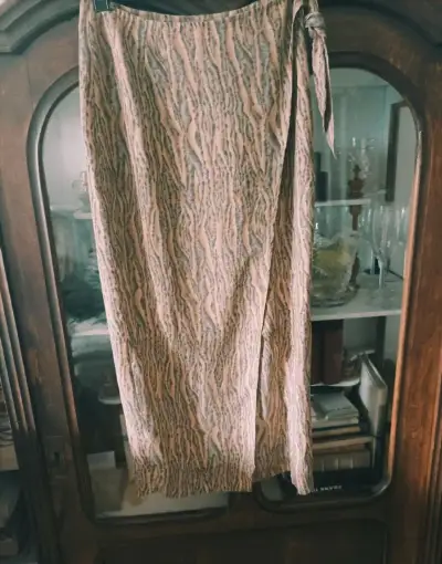 hedvábná sukně zavinovací