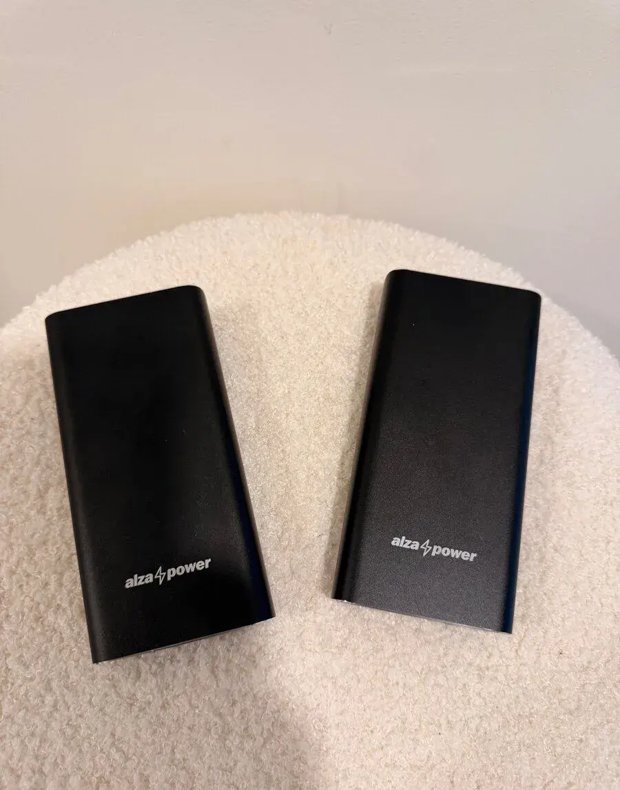 Power banka AlzaPower 20 000 mAh – černá, 2 kusy
