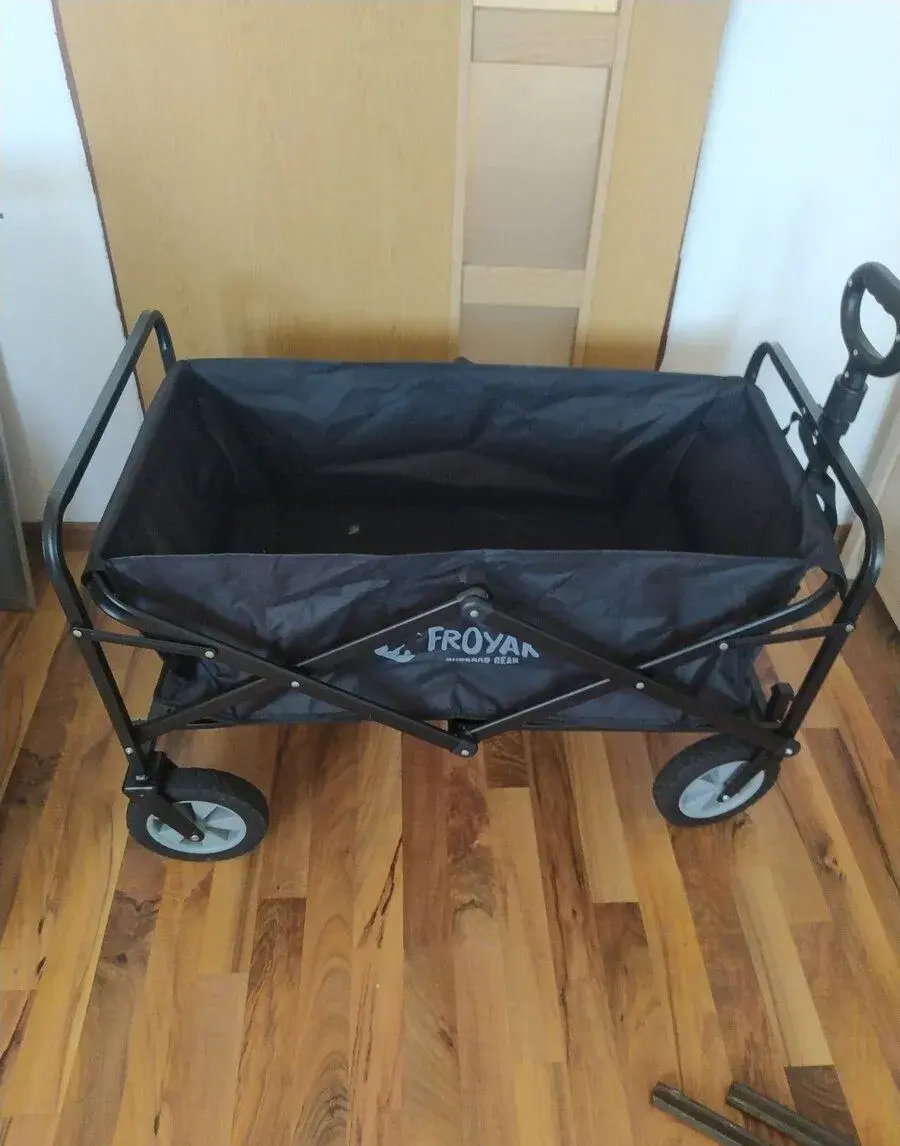 Skládací kempingový vozík Froyak (Nosnost 80 kg)