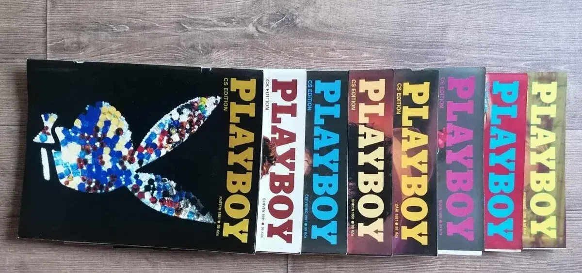 Kompletní první ročník časopisu Playboy (1991) + 38 čísel