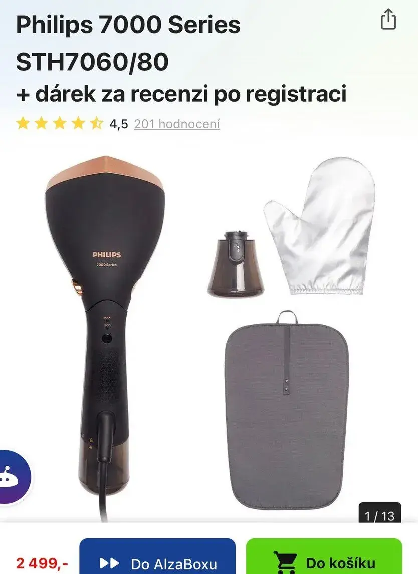 Ruční žehlička Philips 7000