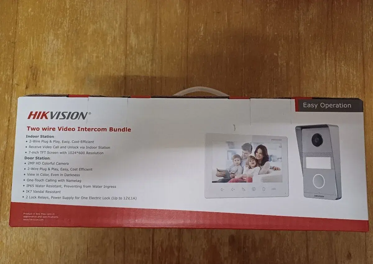 Zvonek domácí video telefon Hikvision DS-KIS101-P