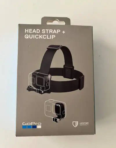GoPro Head Strap + QuickClip – držák na hlavu NOVÝ