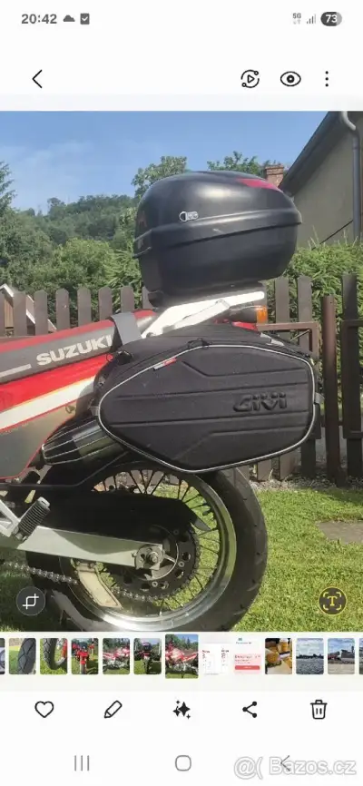 Kufr + brašny givi na motorku