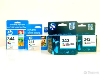 HP 343 a HP 344 originál, nepoužité