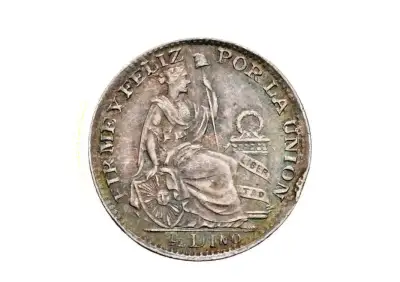 Stříbro 1/2 Dinero 1895 Peru stříbrná peruánská mince Ag