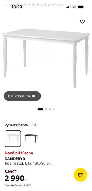 Stůl+ 4židle IKEA
