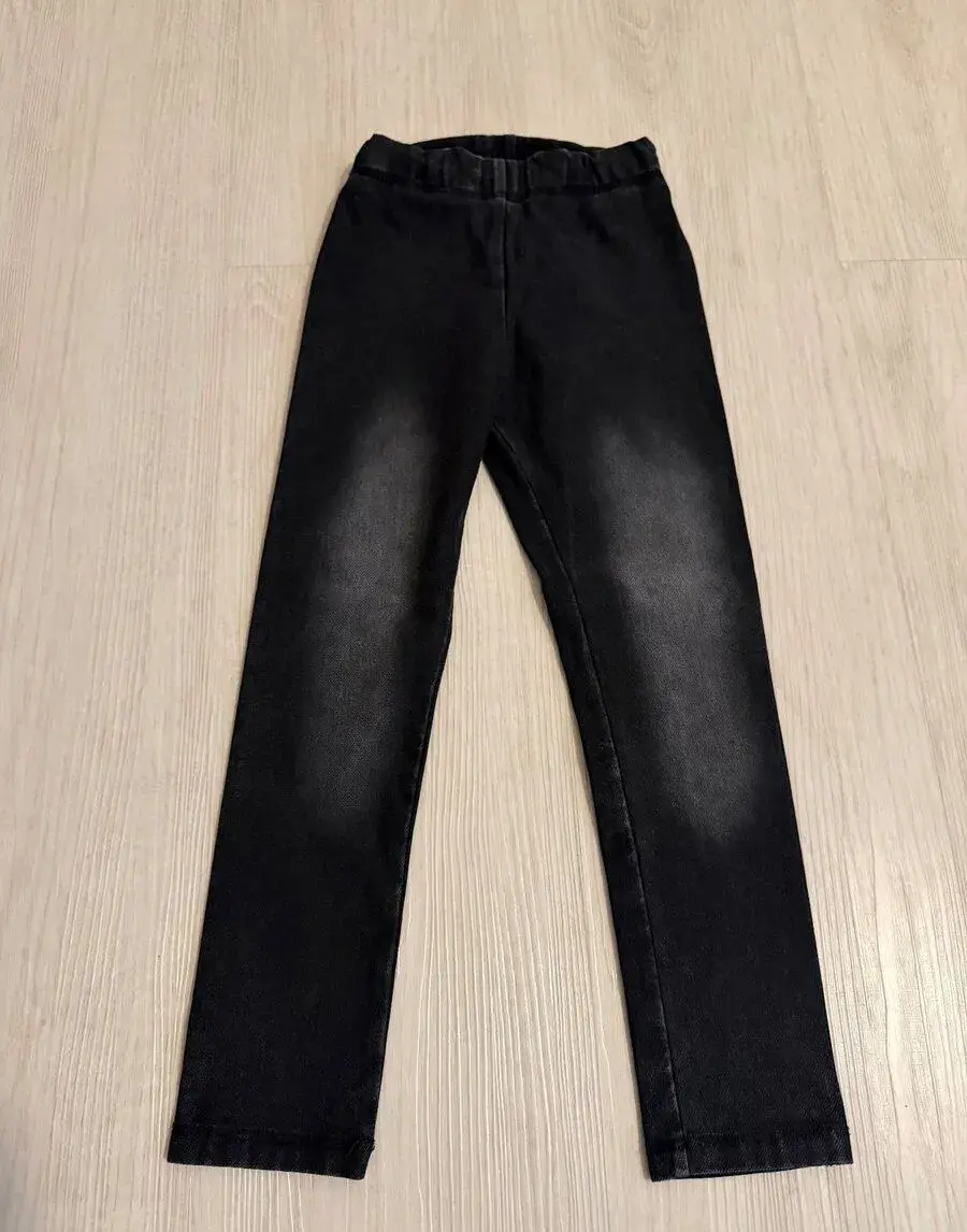 Džínové legínky černé H&M, vel.110