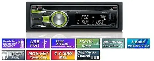 JVC KD-R422 , USB , MP3 , CD , AUX