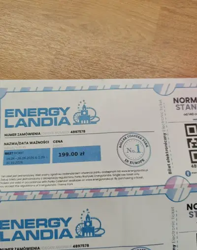 Vstupenka do Energylandia