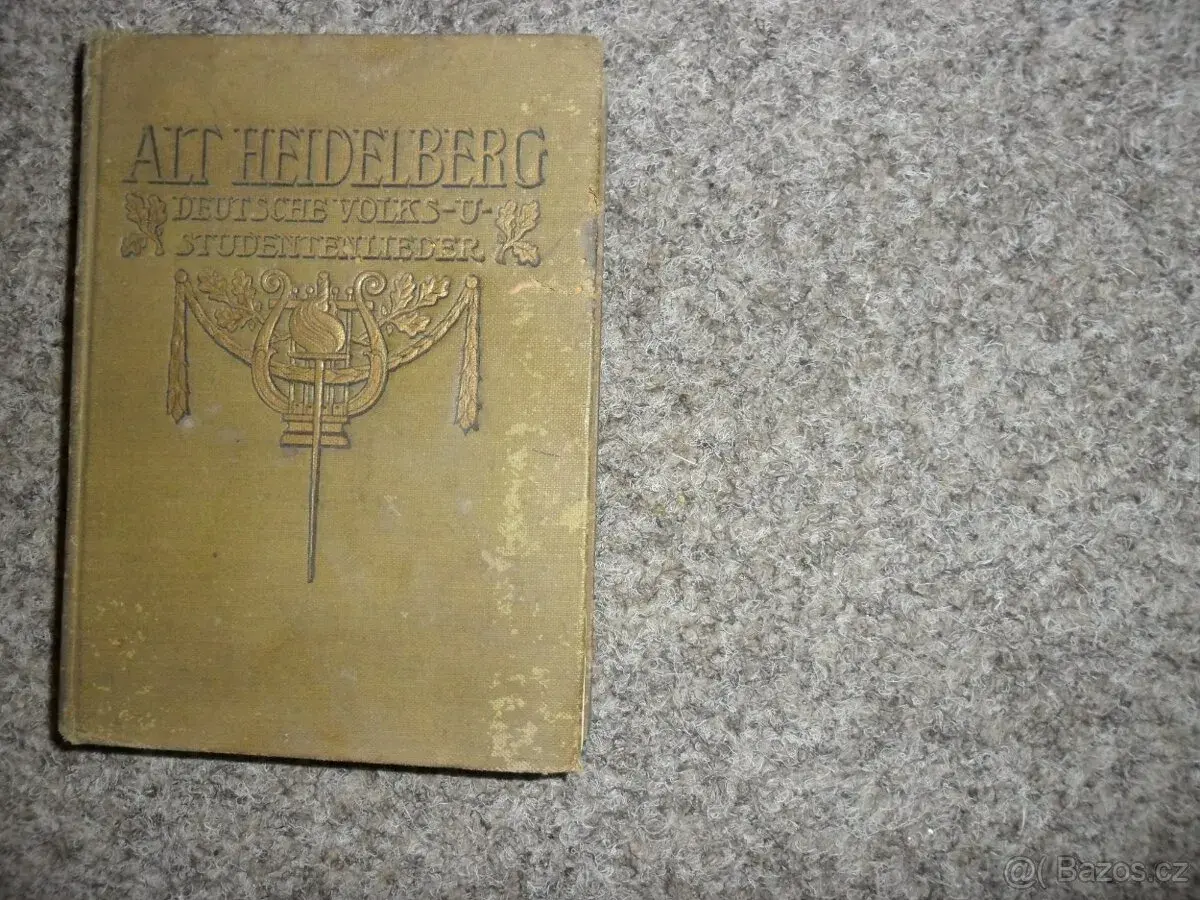 zpěvník Alt Heidelberg německý retro 1904