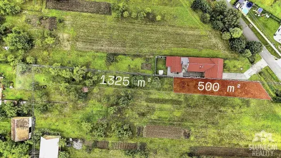 Prodej stavebního pozemku se zahradou 1.325 m², Vlčnov