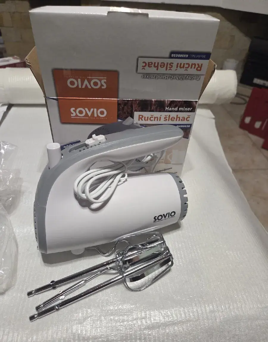 Ruční šlehač / mixer SOVIO (200 W) – nový / plně funkční