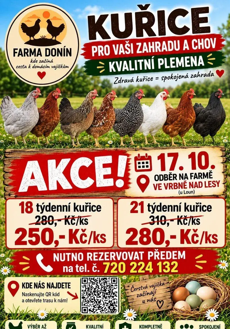 17.10. na slepičky na Farma Donín