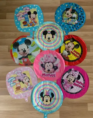 Balonky,ubrus Mickey/Minnie Mouse