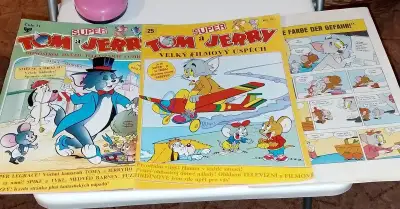 Tom a Jerry 3časopisy vše za 250kč,jako nové