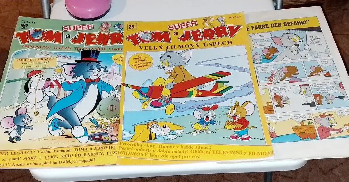 Tom a Jerry 3časopisy vše za 250kč,jako nové