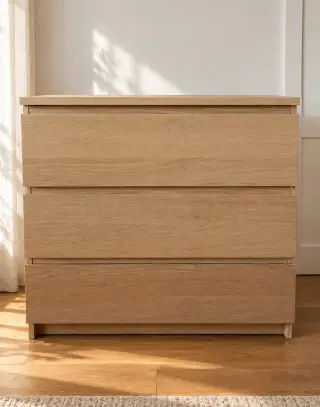 IKEA MALM komoda, vzor dub