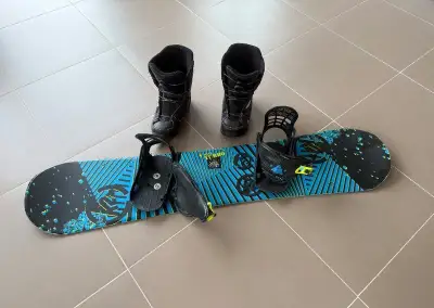 Snowboard set K2 120 cm