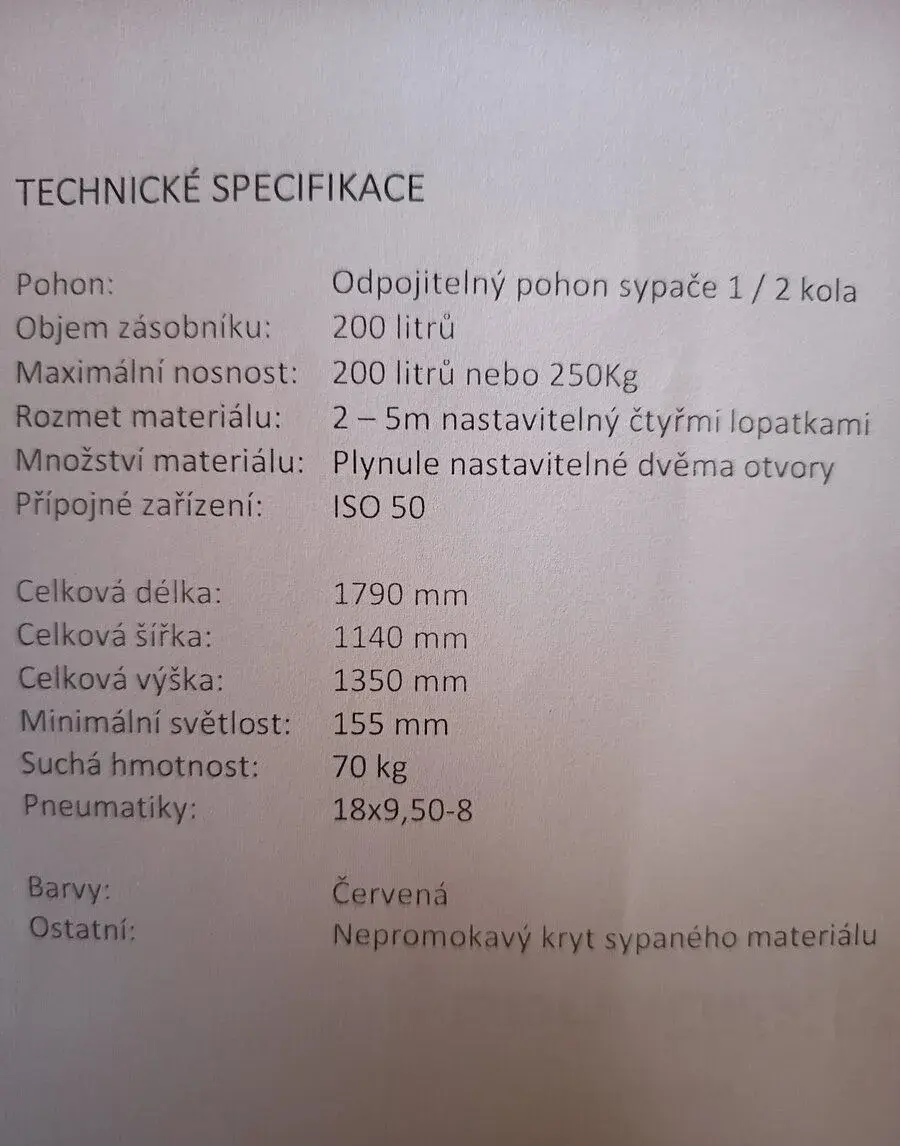 Posypový vozík