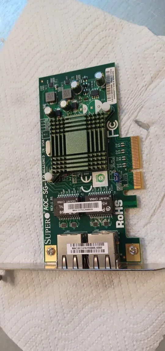 síťová karta PCI Express SuperMicro AOC-SG-T2 2x 1Gbps