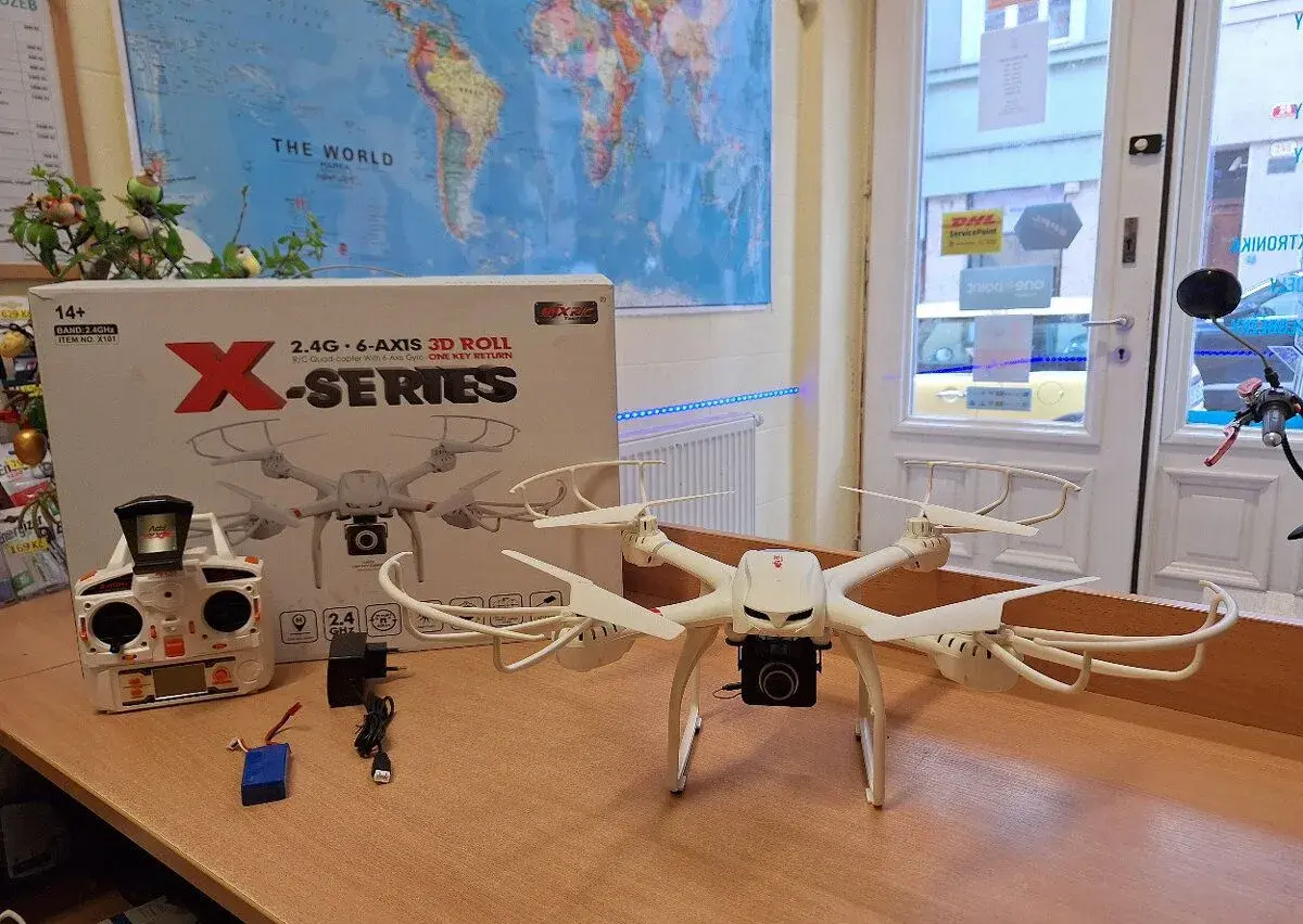 RC DRON MJX X101 - 4 kanál, kompas, kamera