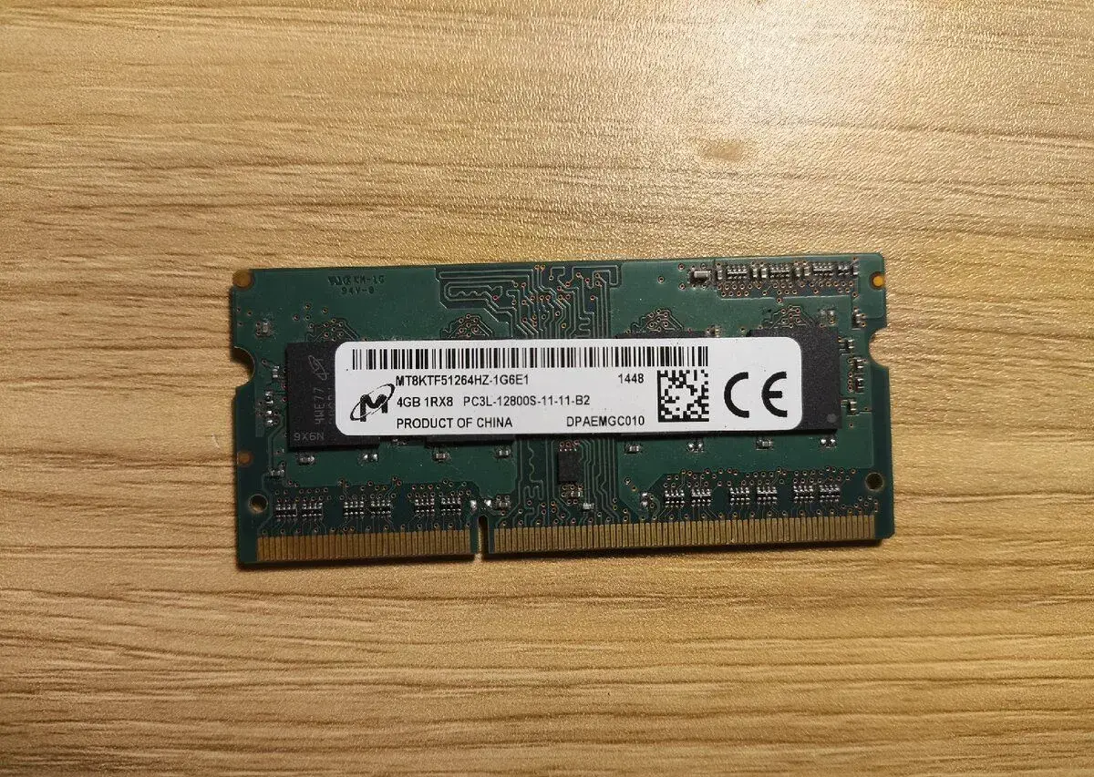 RAM Micron 4GB DDR3L 1600MHz (PC3L-12800S) SO-DIMM
