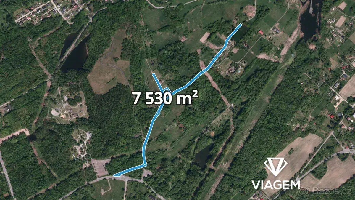 Zahrada 7 530 m², Podíl 50 % o výměře 770 m²