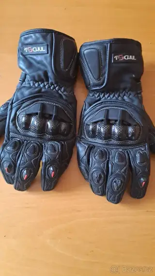 Kožené moto rukavice