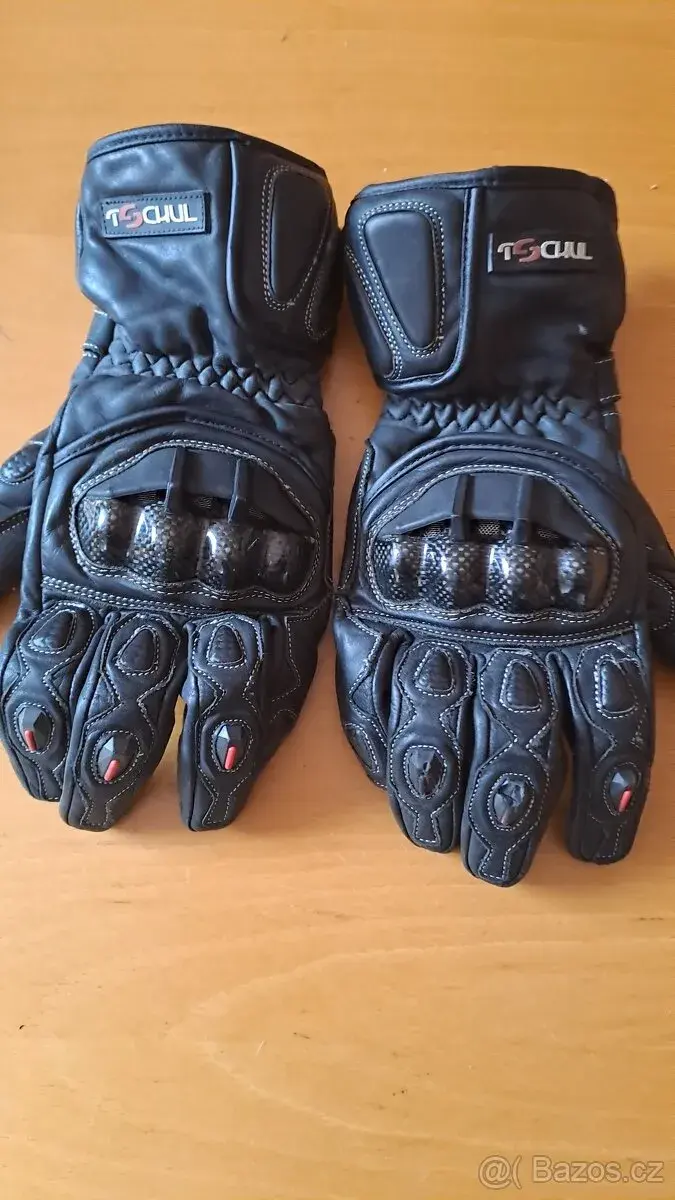Kožené moto rukavice