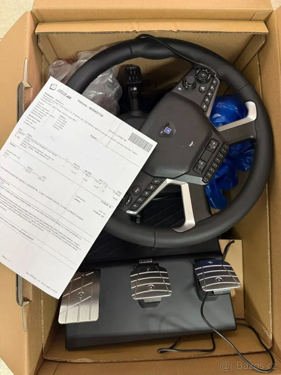 Herní volant Hori Force Feedback Truck, DOKLAD, ZÁRUKA