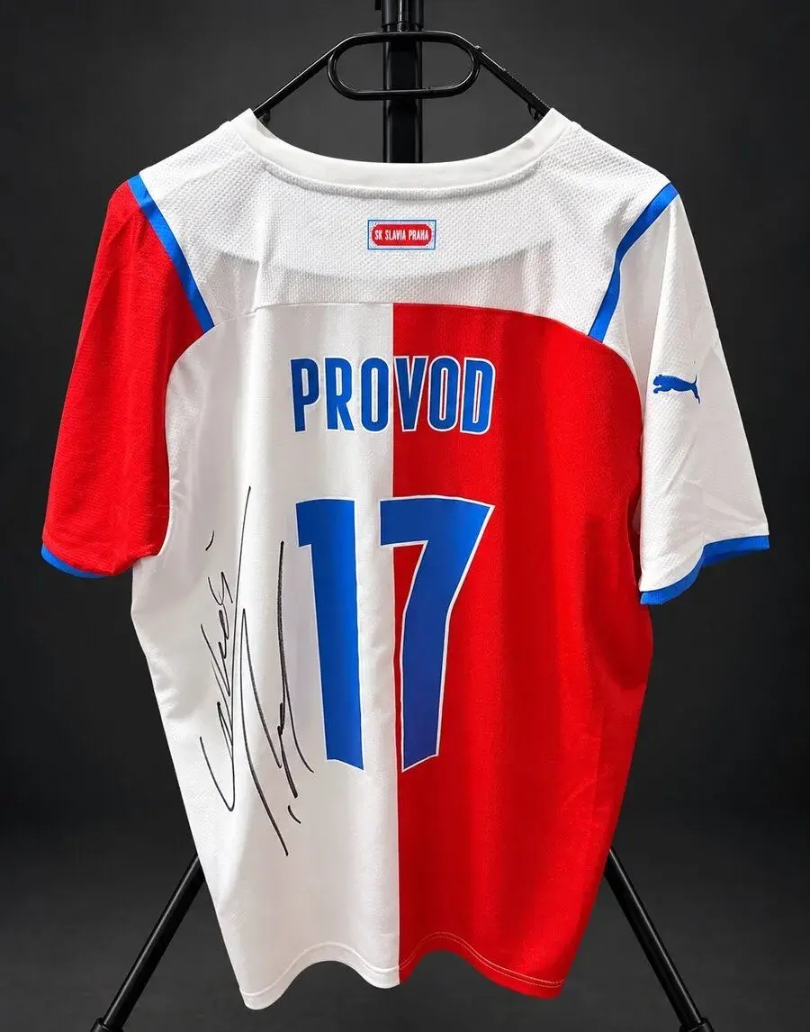 Podepsaný fotbalový dres SK Slavia Praha Provod