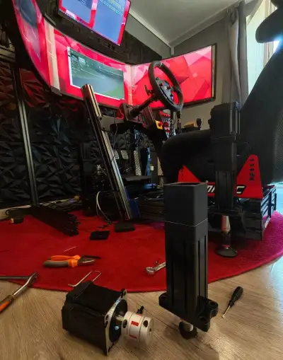 3DOF Motion sim-racing, 4 aktuátory