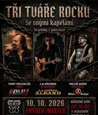 Vstupenky na TŘI TVÁŘE ROCKU