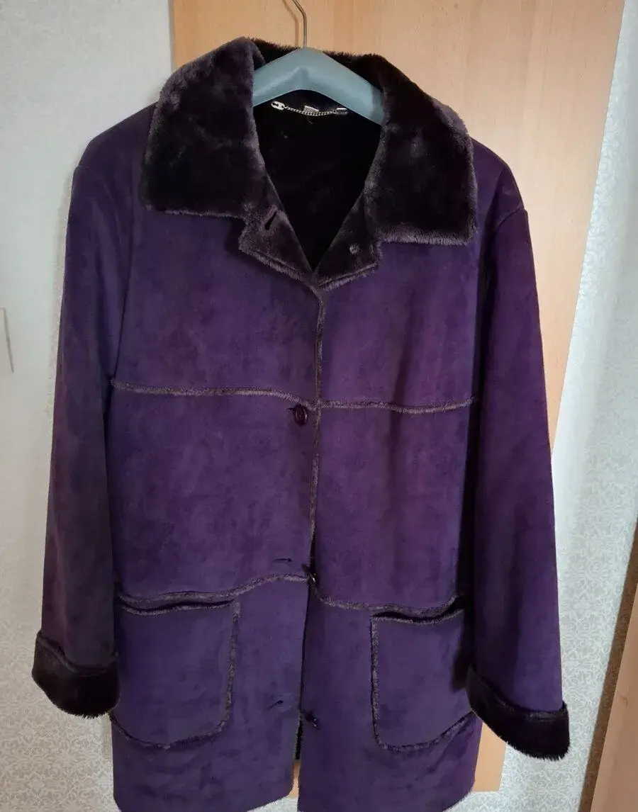 Semišoví dámský kabát - vel-44,foto 5 x