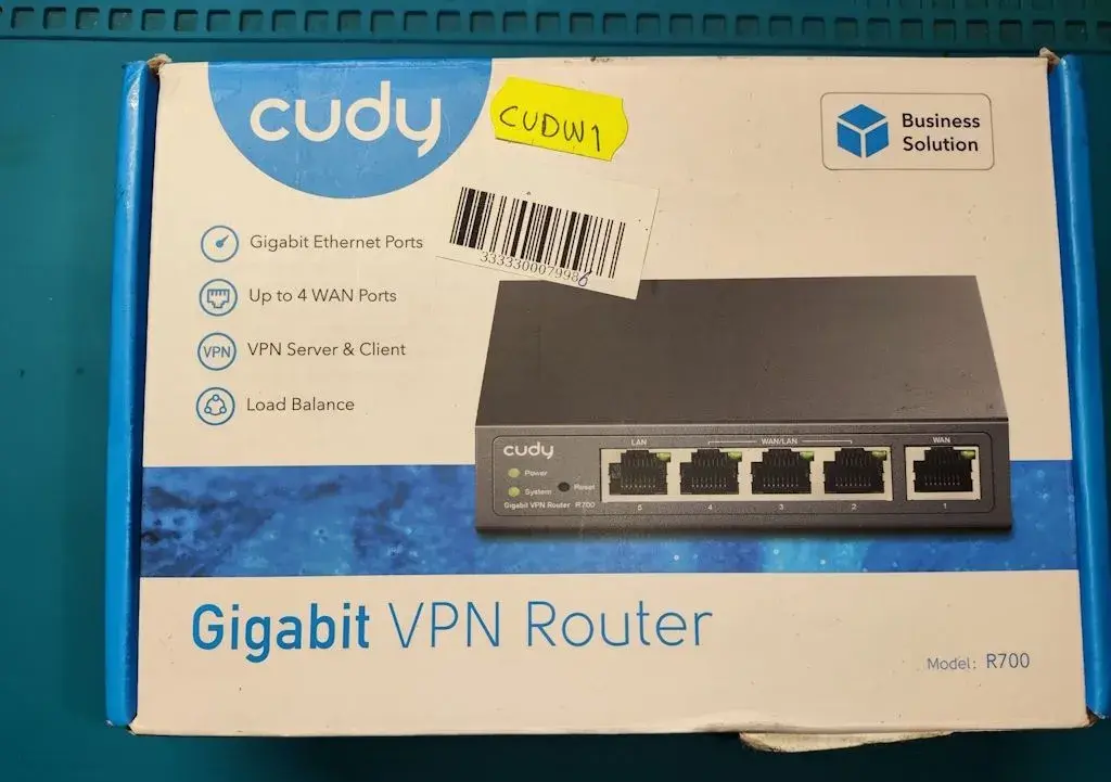Cudy R700 Multi-WAN Gigabit VPN router 5× GbE