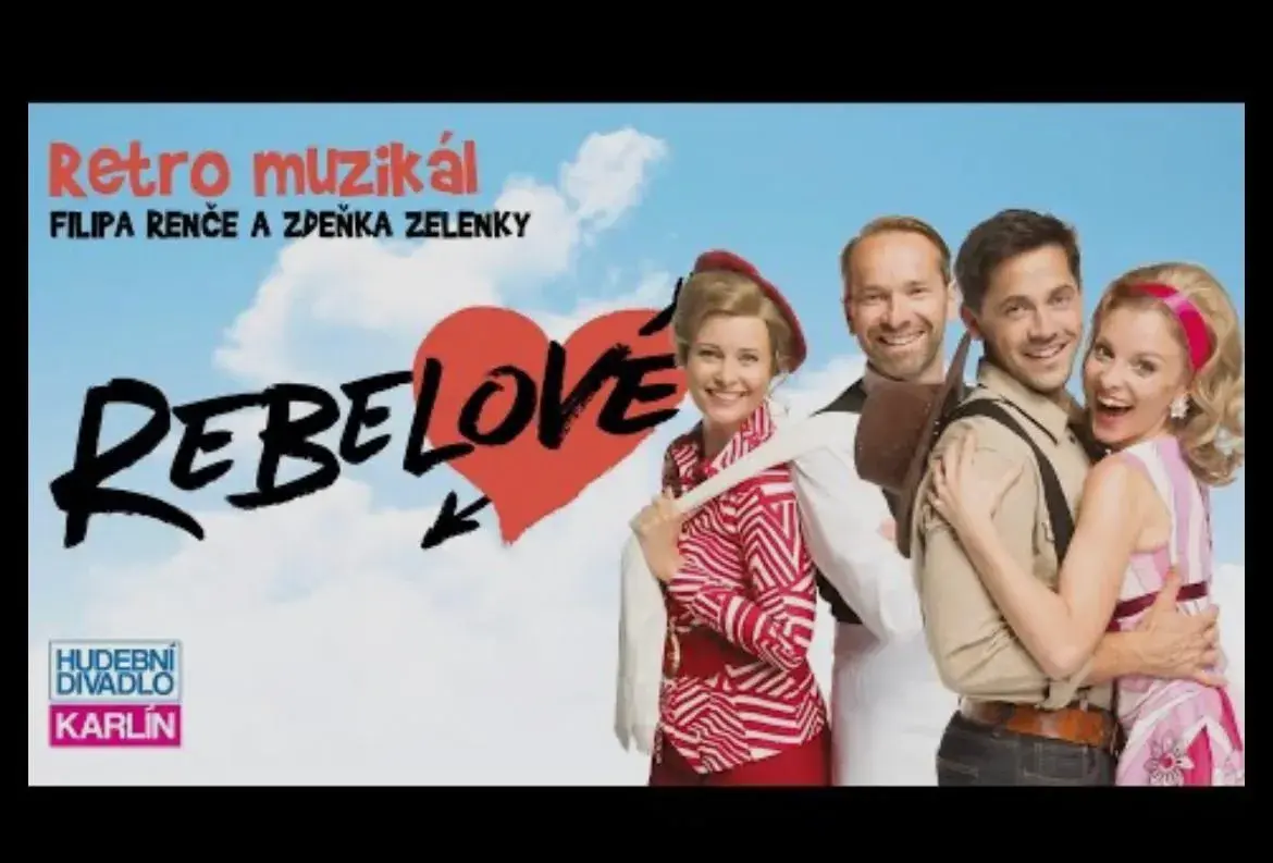 Muzikál Rebelové 9.10.2026 Divadlo Karlín Praha