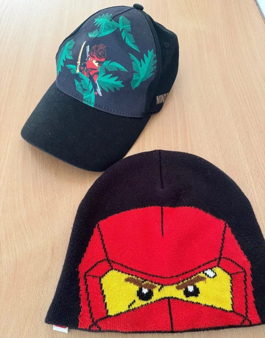 2x čepice Lego Ninjago, vel. 54/56