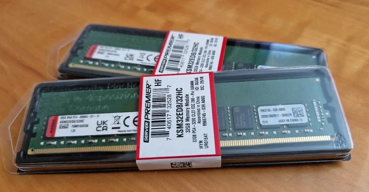 RAM Kingston 32GB DDR4 3200MTs ECC UDIMM KSM32ED8 32HC NOVE