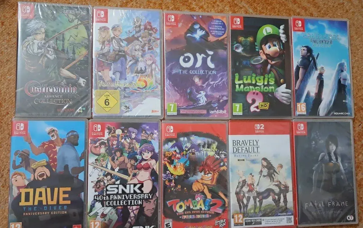 Nintendo Switch - Luigi, Castlevania,Ori a další