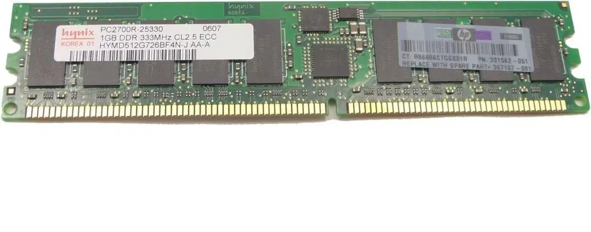 DDR 1GB ECC Memory Mt18vddf12872g-335d3