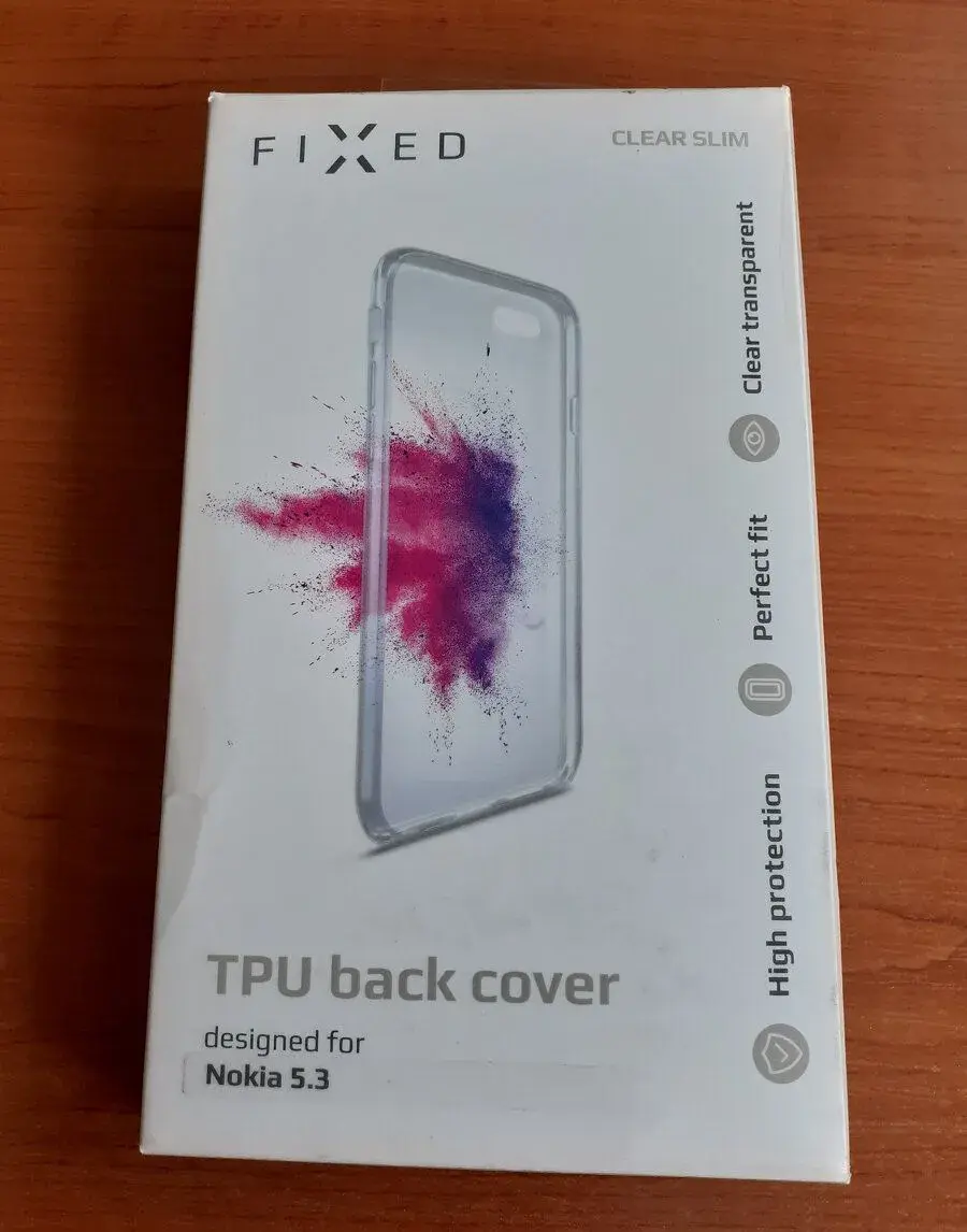 NOVÝ kryt FIXED TPU gelové pouzdro pro Nokia 5.3, čirá