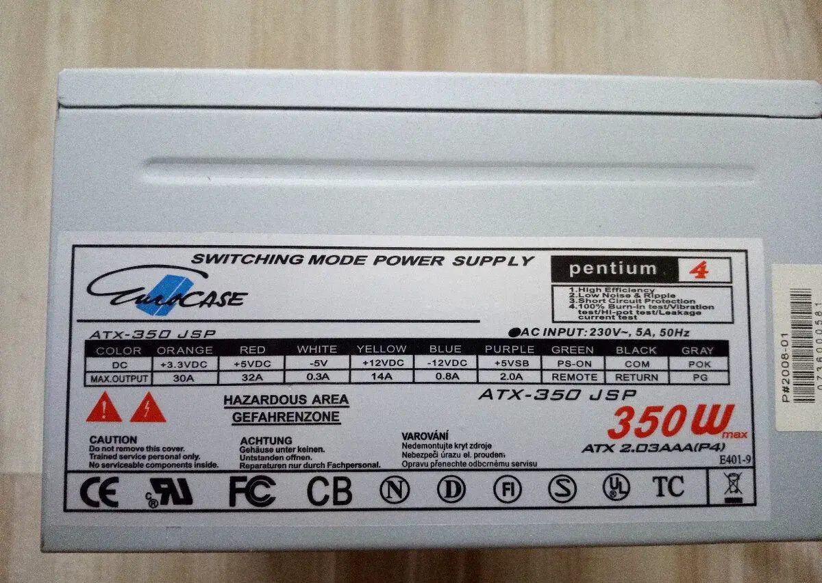 PC Zdroj 350W