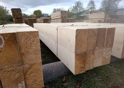 Trámy, stropní trámy, podlahy atd.