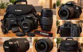 Canon EOS 1300D + 2 objektivy + brašna