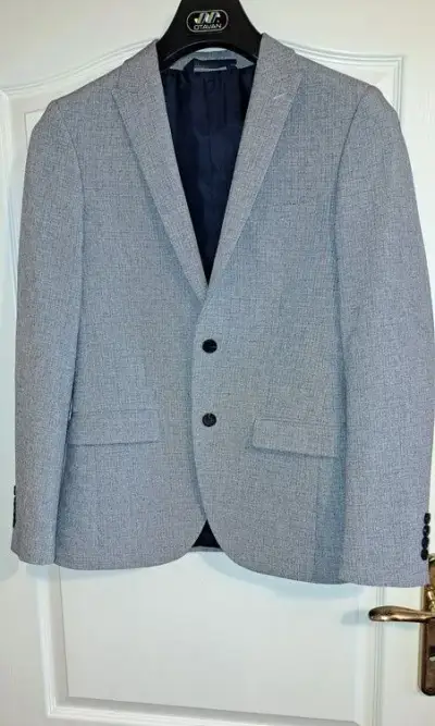 Sako svetlešedé skinny fit 46