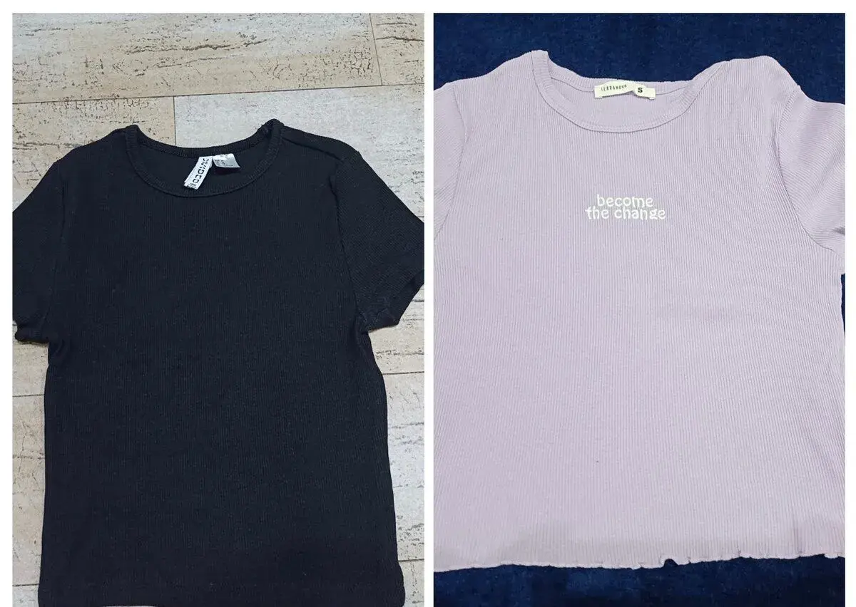 Dívčí triko, crop-top vel. 158/164