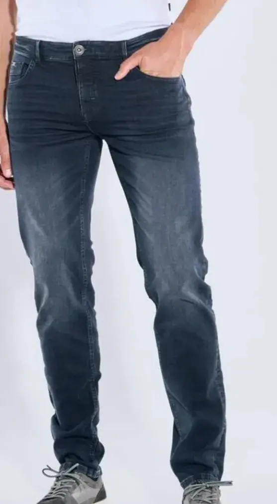 ENGBERS STYLOVÉ PÁNSKÉ KRÁSNÉ JEANS-TMAVÝ DENIM W 34