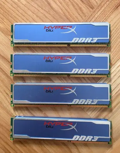 Kingston HyperX Blu 8GB DDR3 1600MHz CL9 – 4×2GB
