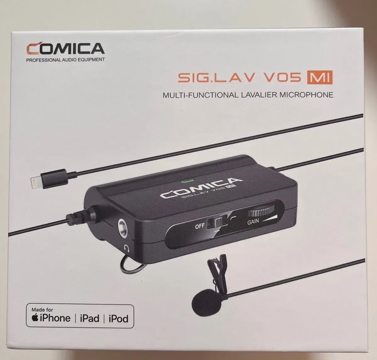 Comica CVM-SIG.LAV V05 klopový mikrofon se zesilovačem